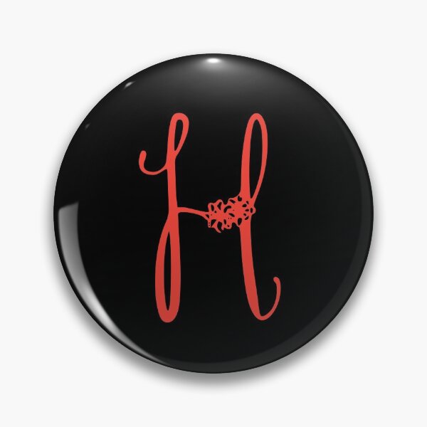 Item preview, Floral Initial monogram H designed and sold by Creative-draw.