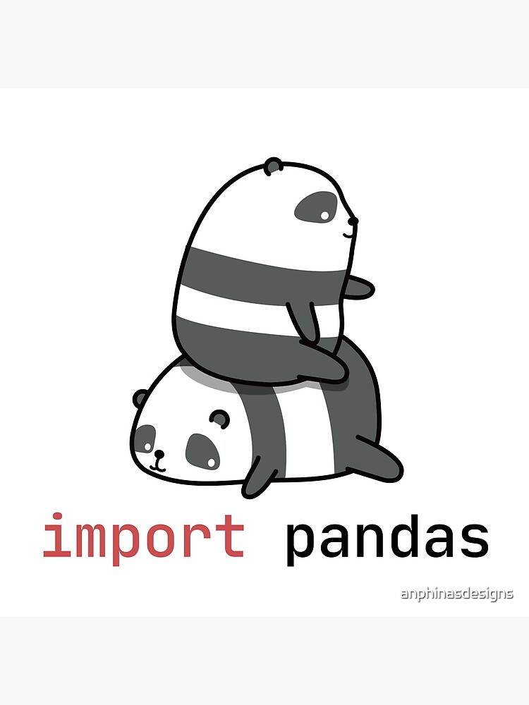 Thumbnail 4 of 4, Pillow, import pandas designed and sold by anphinasdesigns.