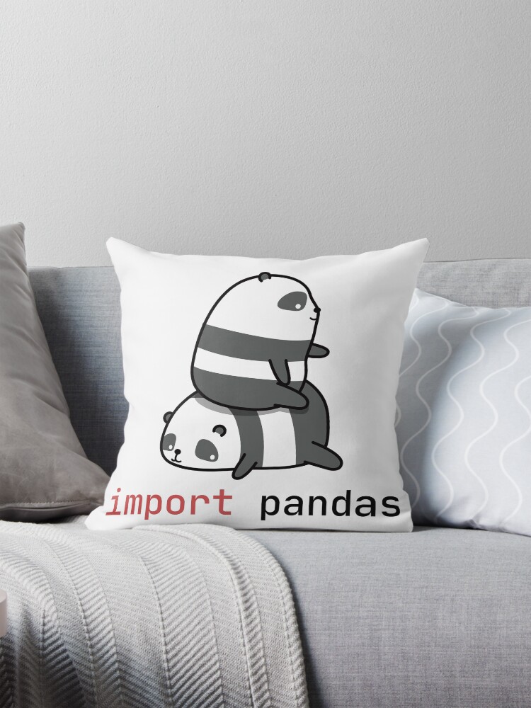 Thumbnail 1 of 4, Pillow, import pandas designed and sold by anphinasdesigns.