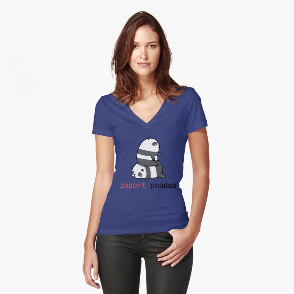 Artikel-Vorschau von Tailliertes T-Shirt mit V-Ausschnitt, designt und verkauft von anphinasdesigns.
