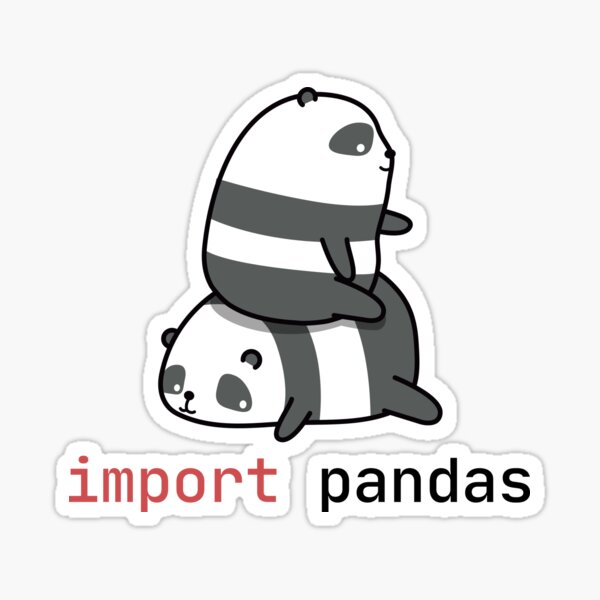 importer des pandas Sticker