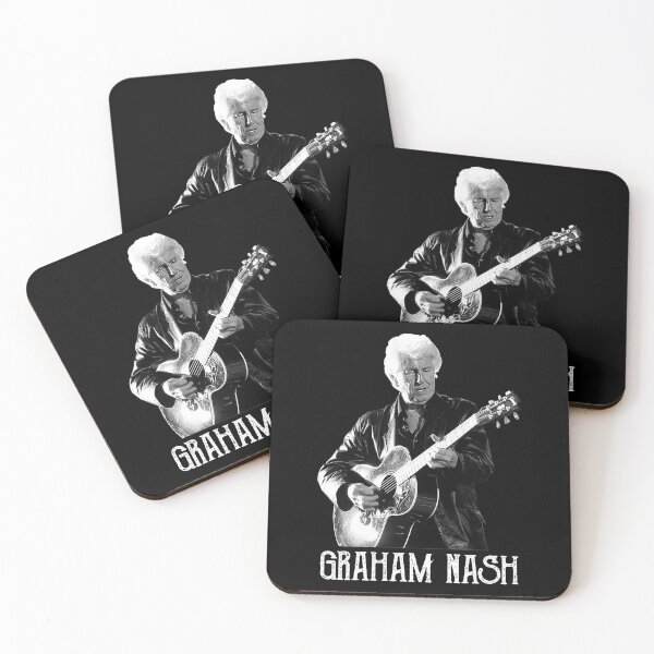 Item preview, Classic Graham 70s Nash Tour White Stencil designed and sold by Kennedyisaac.