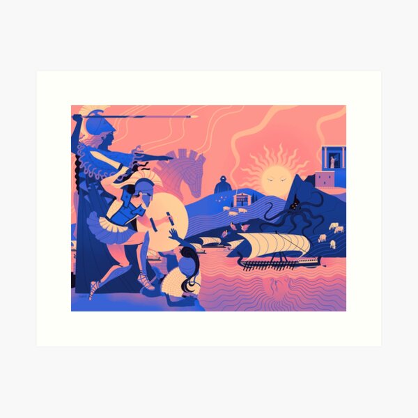 Homeric Landscape - Summer Art Print