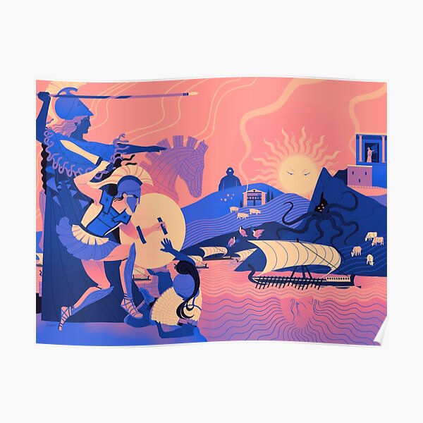 Homeric Landscape - Summer Poster