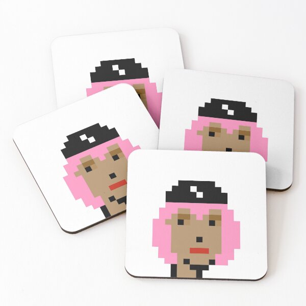 Item preview, CryptoPunk #2690 (Female with Hat, Pink Hair & Blue Eye Shadow) designed and sold by inVinnieVeritas.