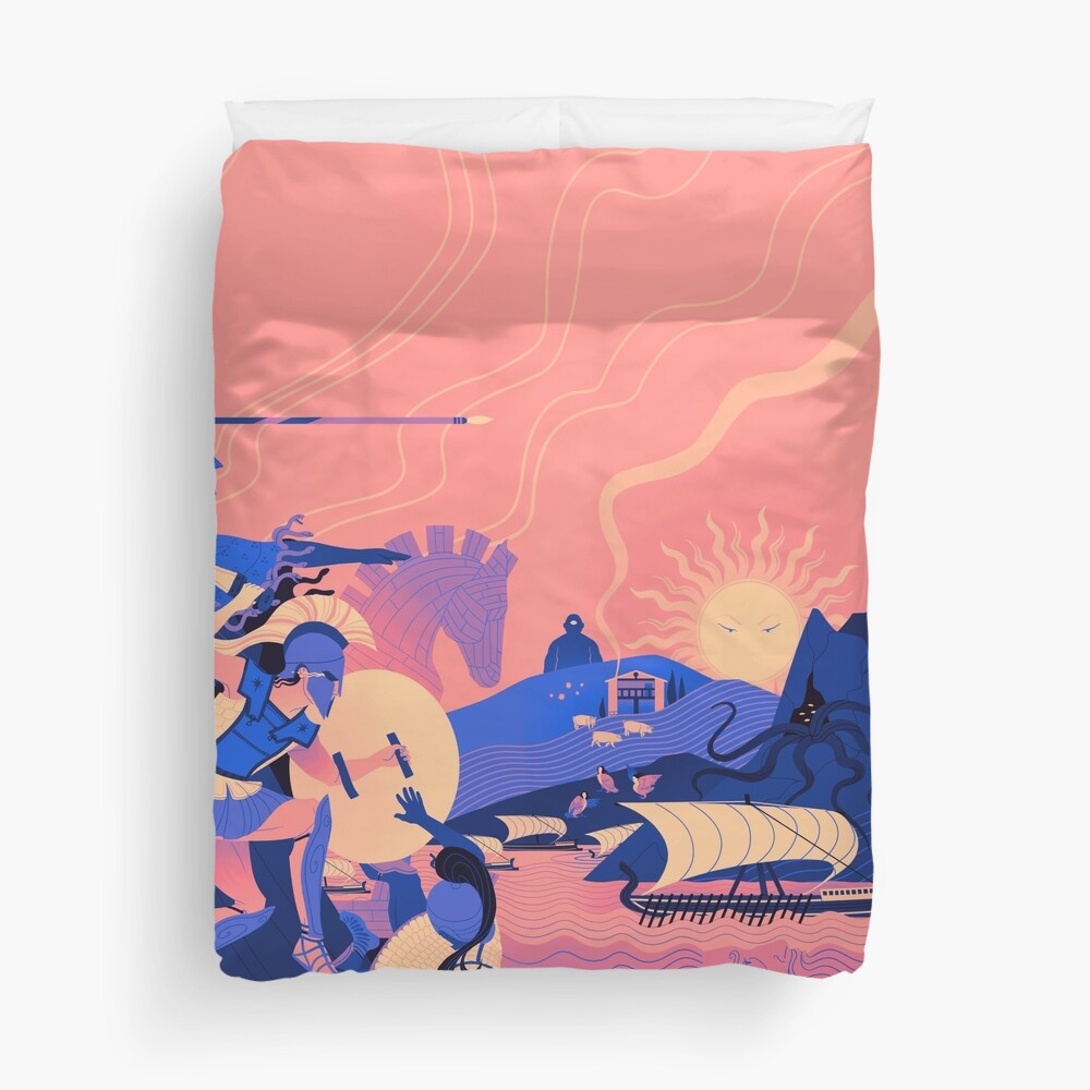 Homeric Landscape - Summer Duvet Cover