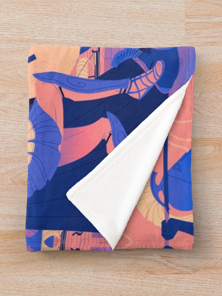 Alternate view of Homeric Landscape - Summer Throw Blanket
