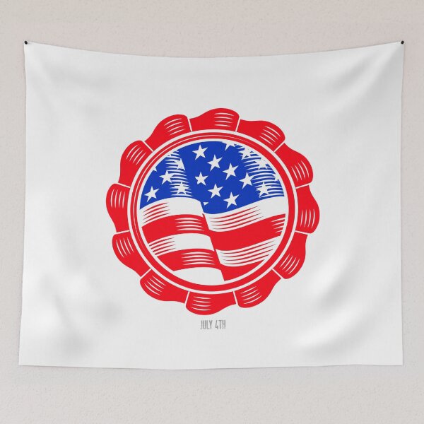 Item preview, JULY 4th AMERICAN FLAG SPINNING CIRCLE ► INDEPENDENCE DAY designed and sold by MORE-THE-BRAND.