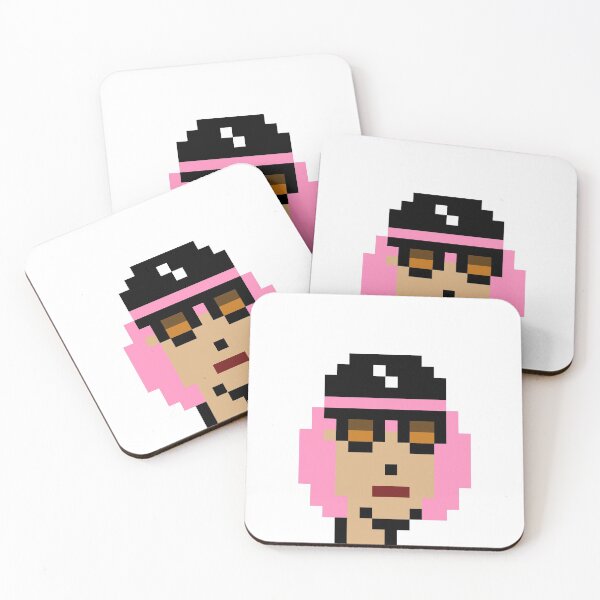 Item preview, CryptoPunk (Female with Hat, Pink Hair & Sunglasses) designed and sold by inVinnieVeritas.