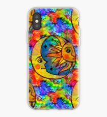 Sun N Moon Hippy Rainbow iPhone Case
