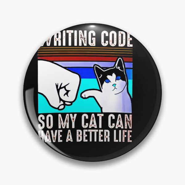 Item preview, Writing Code So My Cat Can Have Better Life Vintage Shirt-art-width-4000px designed and sold by sherriwester.