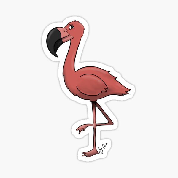 Bingo the Flamingo Sticker