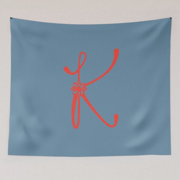 Item preview, Floral Initial monogram K designed and sold by Creative-draw.