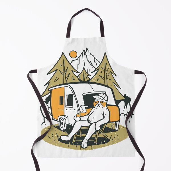 Item preview, Sloth camping cartoon designed and sold by ymd3signsshop.