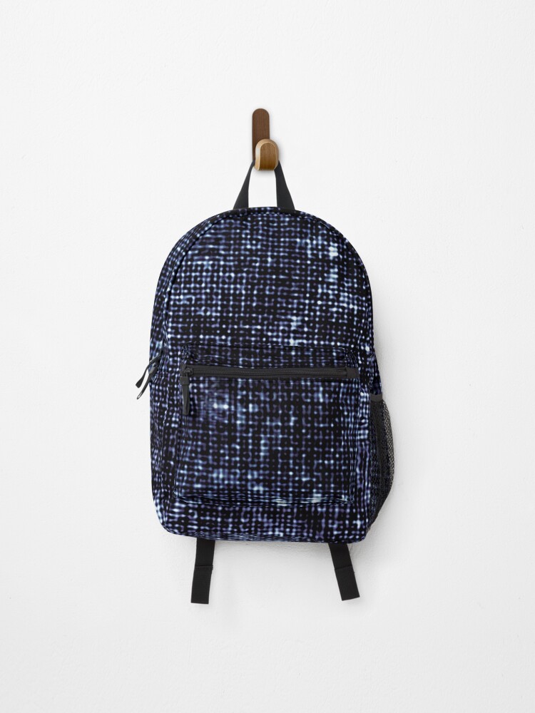 Thumbnail 1 of 3, Backpack, Geometric Dark Blue Abstract Print Pattern designed and sold by DFLCreative.