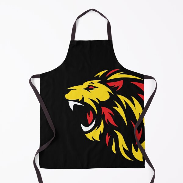 Item preview, Ferocious Lion Indomitable tribal red and orange yellow | art it designed and sold by Joizma.