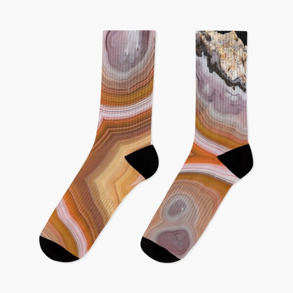 Item preview, Orange Yellow Violet Galaxies Sliced Geode Agate Graphic Pattern designed and sold by Sohee Jin.