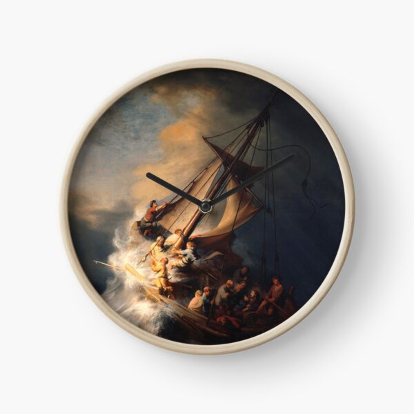 Rembrandt's - The Storm on the Sea of Galilee Clock