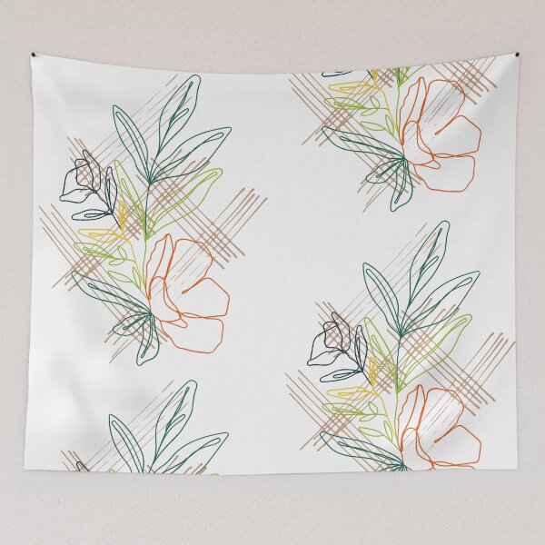 Item preview, Multicolor flowers and leaves. Hello Summer designed and sold by Doucheka.