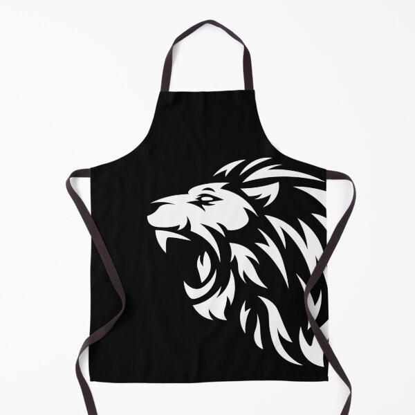 Item preview, Copy of Lion Fierce Indomitable white tribal | art it designed and sold by Joizma.