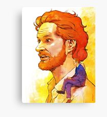 Bryan Fuller and Tiny Hannibal Canvas Print