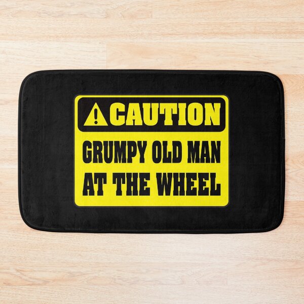 Item preview, Caution Grumpy Old Man At The Wheel Essential Sticker designed and sold by SW33TSP0T.
