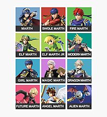 Marth Tier List Photographic Print