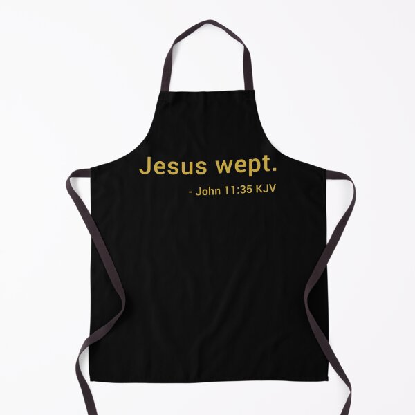 Item preview, John 11:35 KJV Modern Gold Print designed and sold by VerShirts.