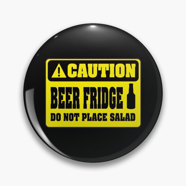 Item preview, Caution Beer Fridge Essential Sticker designed and sold by SW33TSP0T.