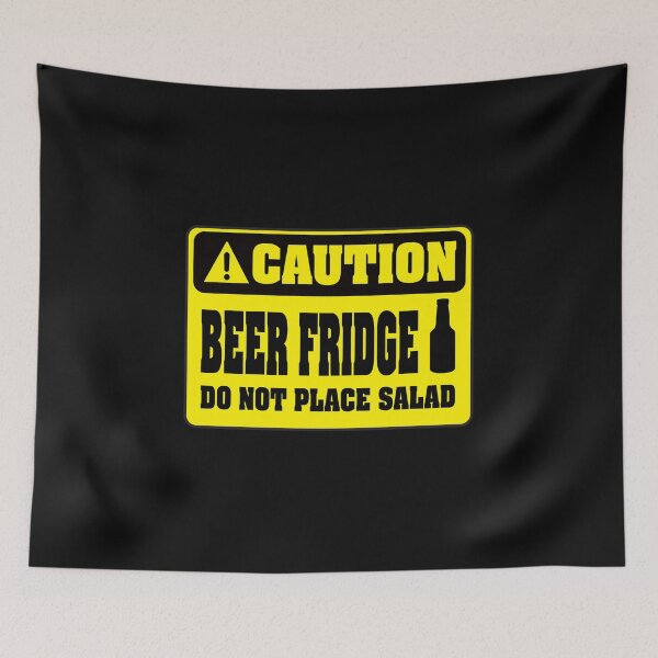 Item preview, Caution Beer Fridge Essential Sticker designed and sold by SW33TSP0T.