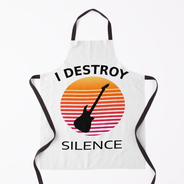Item preview, I destroy silence guitar designed and sold by shirtsdesignpk.