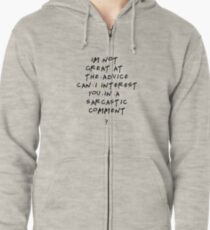 Chandler Bing qoutes Zipped Hoodie