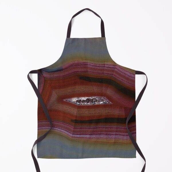 Item preview, Red, Gold Galaxies Sliced Geode Agate Graphic Pattern designed and sold by Sohee Jin.