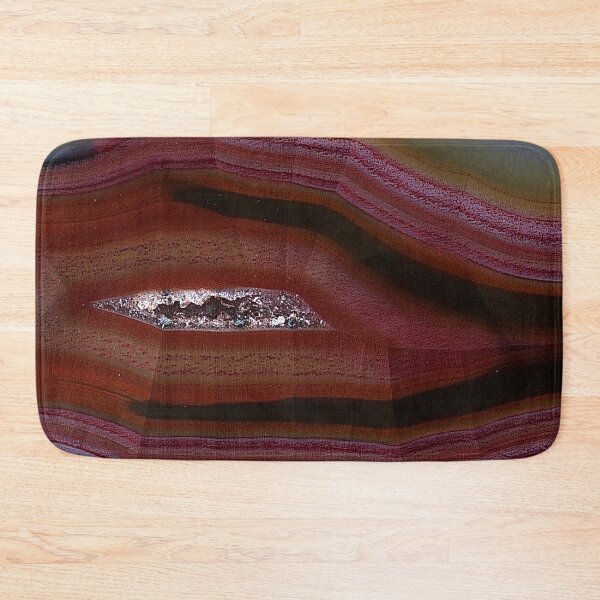 Item preview, Red, Gold Galaxies Sliced Geode Agate Graphic Pattern designed and sold by Sohee Jin.