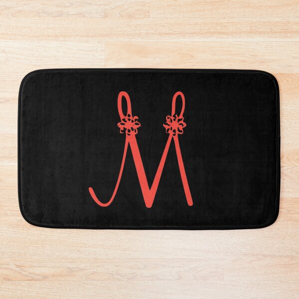 Item preview, Floral Initial monogram M designed and sold by Creative-draw.