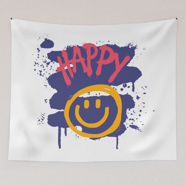 Item preview, Spray Paint Happy Text designed and sold by ahmadbeg10.