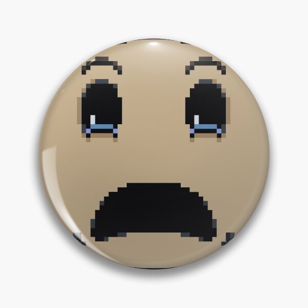 Item preview, Sad emoticon pixelated face - cry me a river designed and sold by For the love of Pixels.