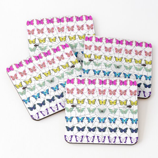 Item preview, A rainbow of butterflies held captive by spiders designed and sold by Senior-Kuzmin.