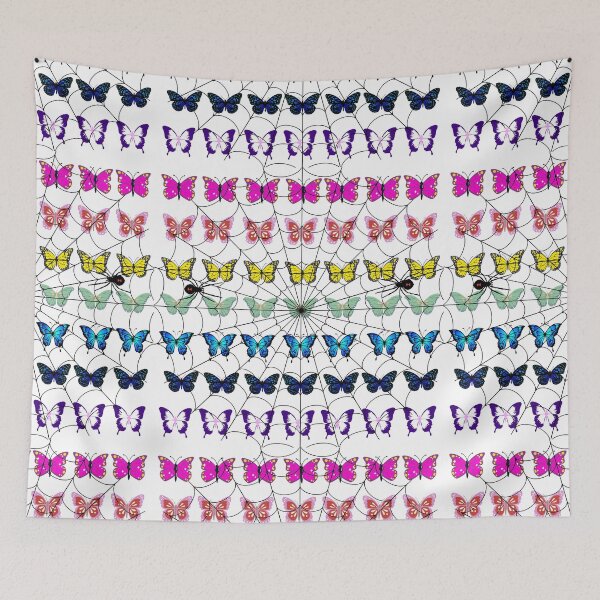 Item preview, A rainbow of butterflies held captive by spiders designed and sold by Senior-Kuzmin.