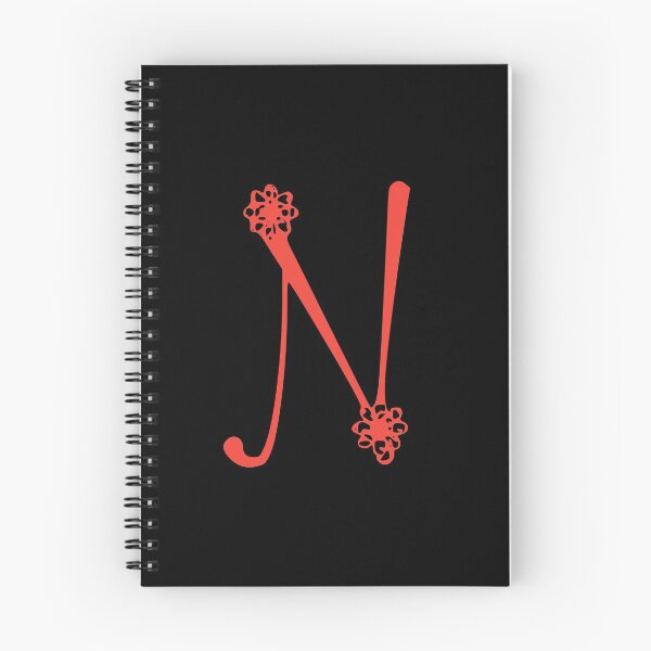 Item preview, Floral Initial monogram N designed and sold by Creative-draw.