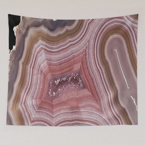 Item preview, Pink, Violet Red, Gold Galaxies Sliced Geode Agate Graphic Pattern designed and sold by Sohee Jin.