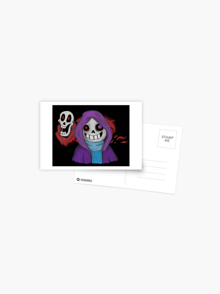 Horror Sans Bitty Postcard for Sale by MoonRushers