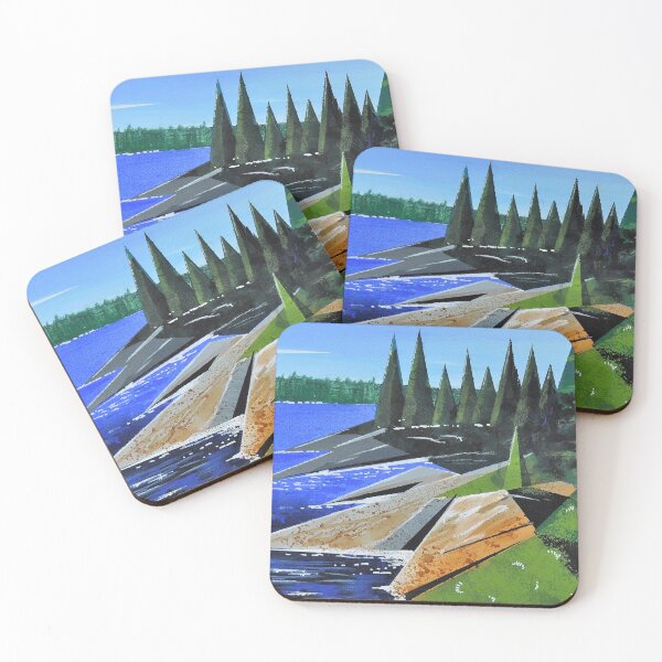 Item preview, Abstract shoreline  Acrylic designed and sold by mikemcglashon.