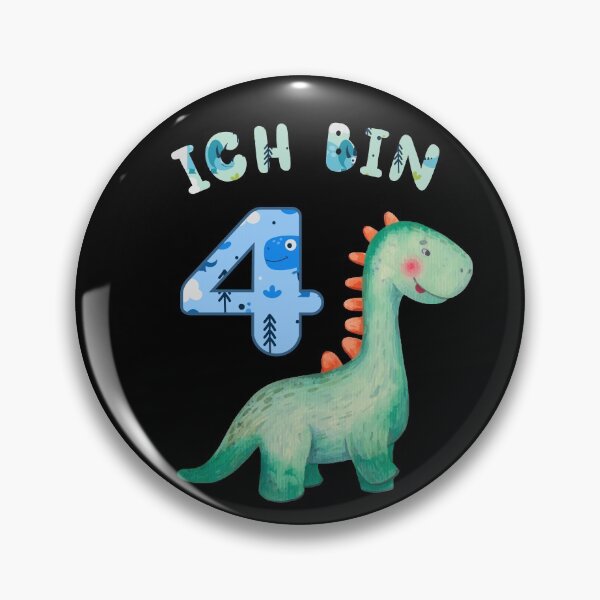 Artikelvorschau, Dinosauerier Ich bin 4 - Dino Kindergeburtstag entworfen und verkauft von Shirt-Designs.