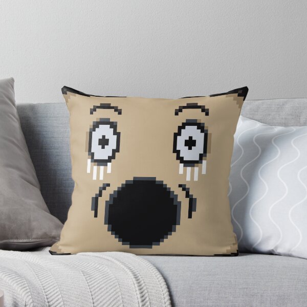 Item preview, Terrified emoticon pixelated face designed and sold by For the love of Pixels.