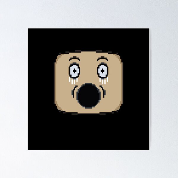 Item preview, Terrified emoticon pixelated face designed and sold by For the love of Pixels.