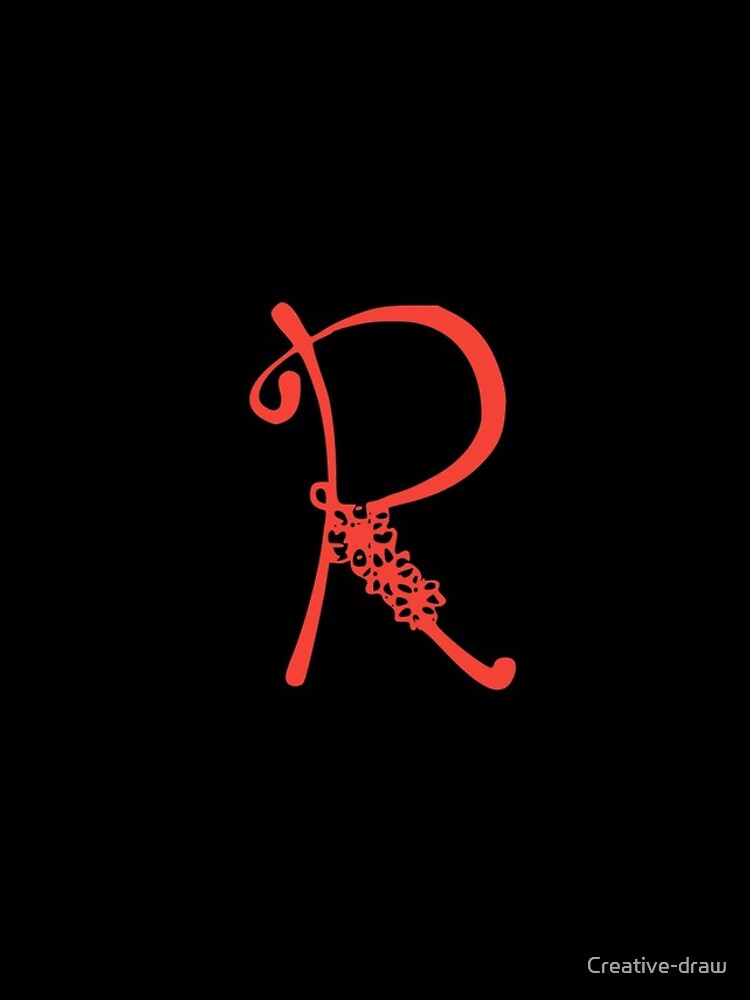 Thumbnail 4 of 4, iPhone Case, Floral Initial monogram R designed and sold by Creative-draw.