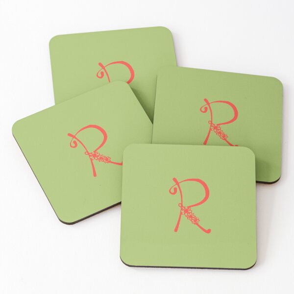 Item preview, Floral Initial monogram R designed and sold by Creative-draw.
