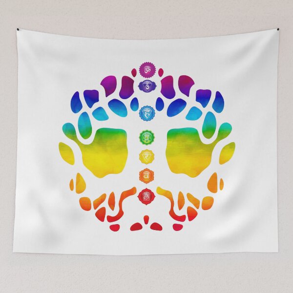 Item preview, 7 Chakra Celtic Tree - Symbols WBG 72 designed and sold by chakraplaza.