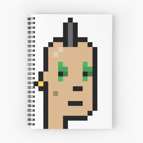 Item preview, Cryptopunk #788 (Male with Thin Mohawk haircut, mole, golden earing & Clown Green Eyes) designed and sold by inVinnieVeritas.